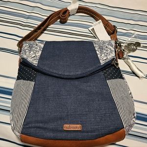 SAKROOTS BAG New With Tags Blue Floral